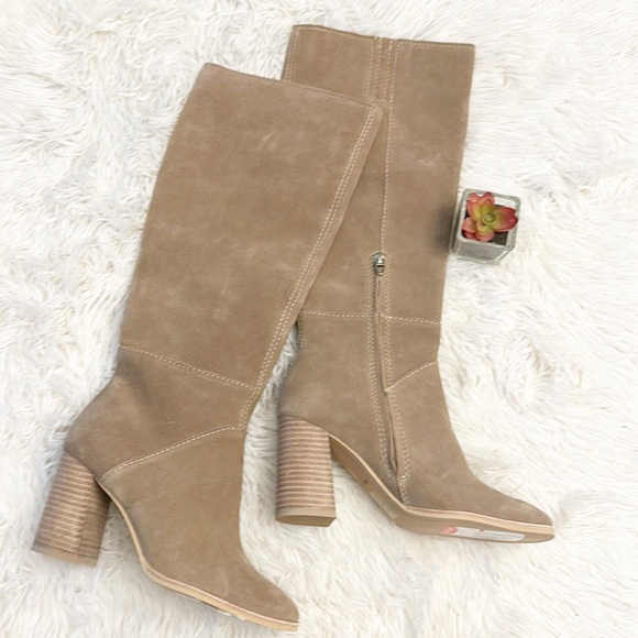 NEW $200 Dolce Vita x Anthropologie Fynn Truffle Suede heel boot women size 6 - Picture 7 of 7